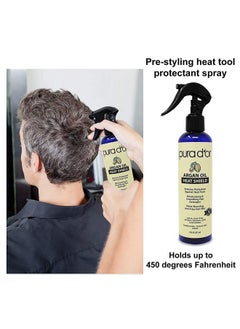 Argan Oil Heat Shield Protectant Spray (8Oz) Water Based Formula W/Organic Ingredients Protects Up To 450º F From Flat Iron & Hot Blow Dry Leavein Define & Shine Dry & Damaged Hair - pzsku/Z18624ABCB1A06BB50225Z/45/_/1696662104/33b37eae-9fe4-4257-9791-de683bc65749