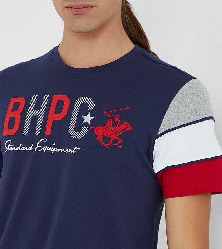 BEVERLY HILLS POLO CLUB  Logo Printed Short Sleeves T-Shirt for Men | Best Price UAE