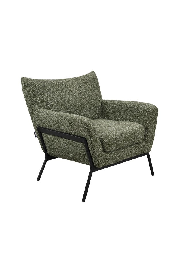 DANUBE HOME Taelon 1 Seater Fabric Sofa – Compact Single-Seat Upholstered Armchair for Living Room, Apartment or Studio | Modern Green Fabric Sofa | Space-Saving Accent Chair - Green - Image 5