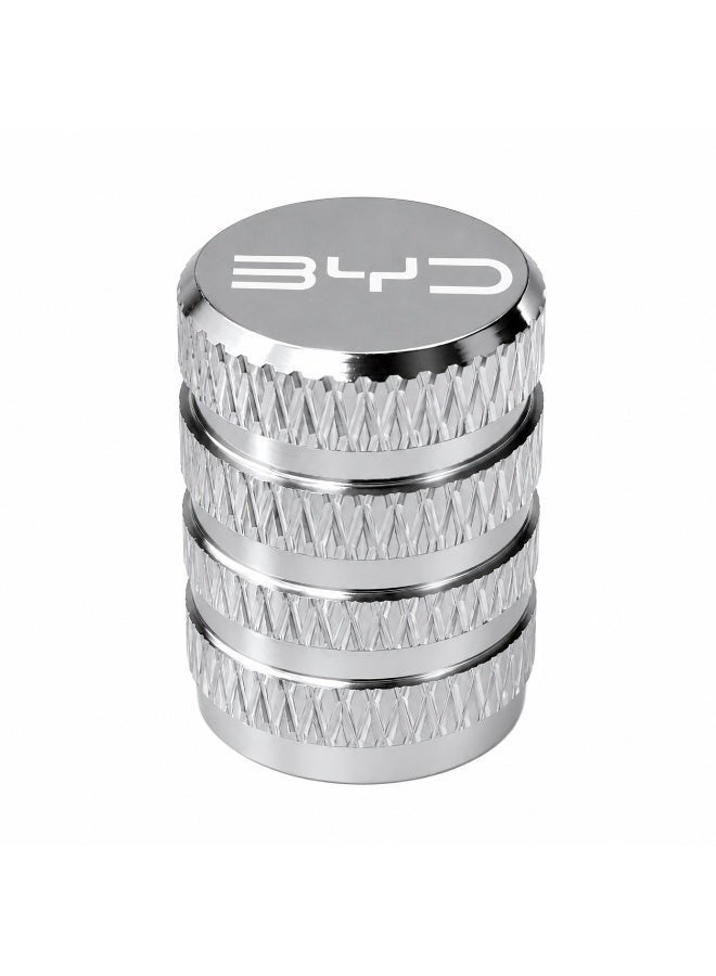 أغطية صمامات هواء إطارات السيارات (4 قطع) - ملحقات خارجية لسيارات BYD QIN Plus، وATTO 8، وSealion 5، وSong، وSeal 6 Plus، وجميع الموديلات الأخرى - Image 2
