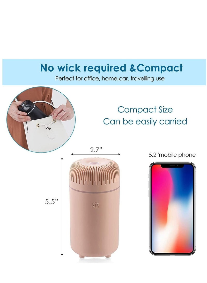 كابتن تيك Car Diffuser Humidifier Aromatherapy Essential Oil Diffuser USB Cool Mist Mini Portable Diffuser for Car Home Office Bedroom - Image 3