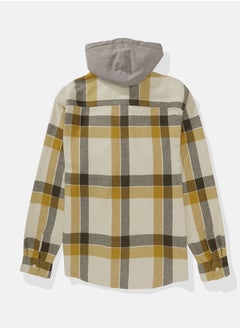 American Eagle Checked Hooded Shirt  - Image 3