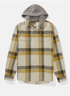 American Eagle Checked Hooded Shirt  - Image 4