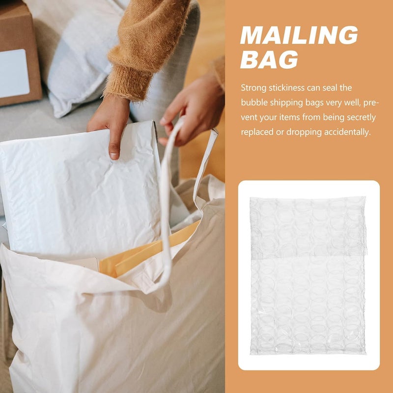Uonlytech 50pcs Self Seal Bubble Mailer Envelopes 6x8+3cm Double Layer Thickened Padded Shipping Bags for Small Business Packaging - Image 5