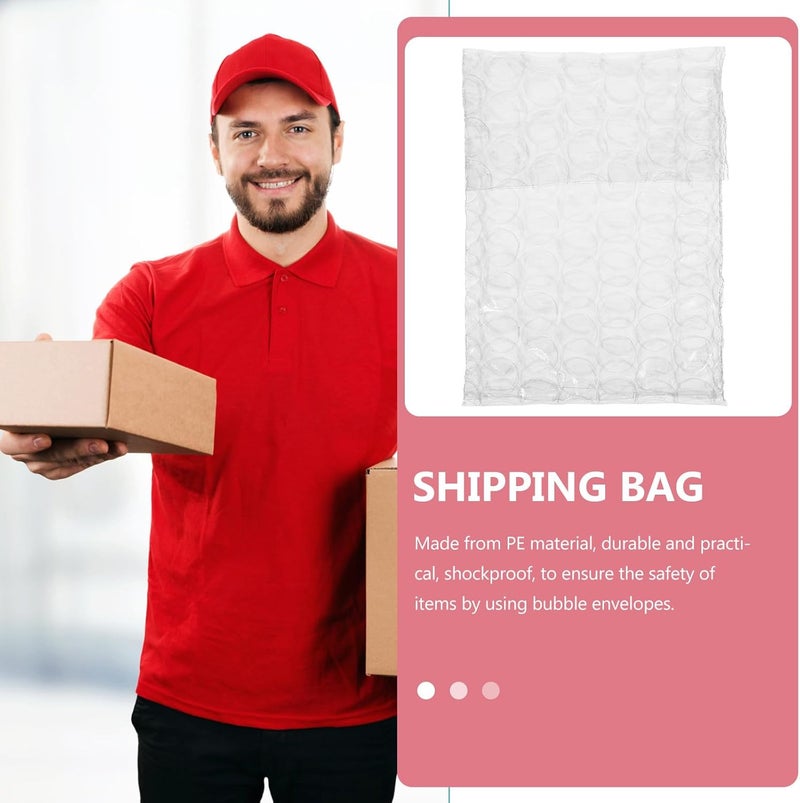 Uonlytech 50pcs Self Seal Bubble Mailer Envelopes 6x8+3cm Double Layer Thickened Padded Shipping Bags for Small Business Packaging - Image 3