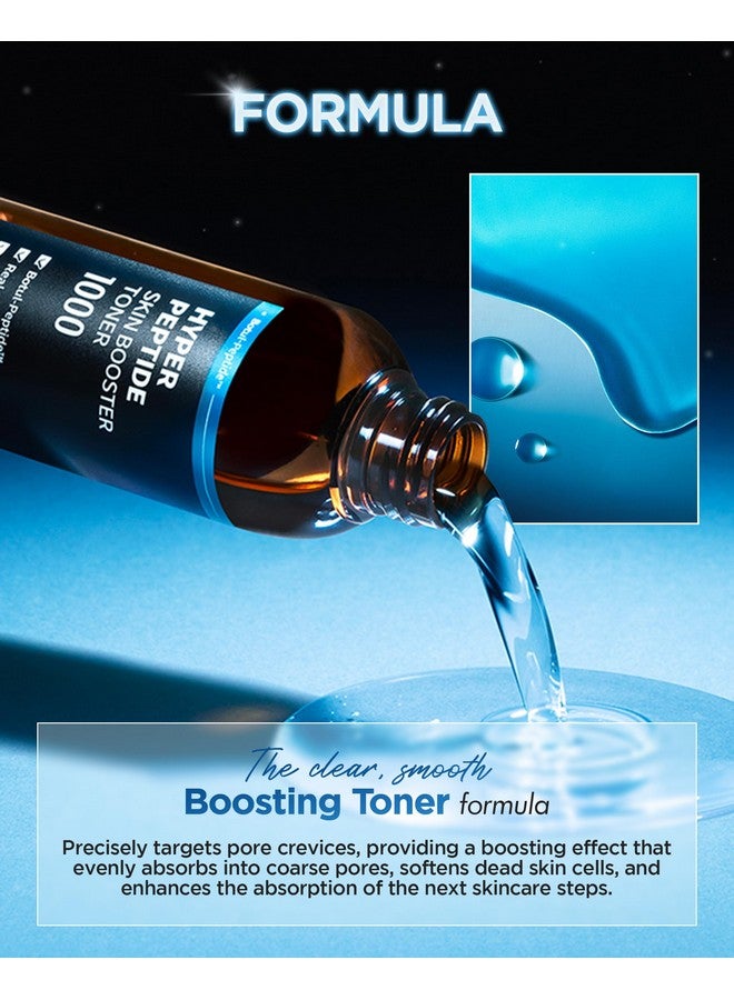 ويليدج تونر الوجه هايبر ببتيد سكين بوستر - مضاد للشيخوخة، وتحسين التجاعيد، وتعزيز المرونة مع ببتيد البوتولينوم - قابض كوري للوجه للحصول على ملمس غير متساوٍ، يقلل من المسام، 6.76 أونصة سائلة. - Image 3