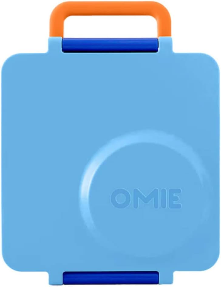 OMIE صندوق أومي بوكس للبنتو للأطفال - صندوق غداء معزول مع وعاء طعام محكم الغلق - 3 أقسام، منطقتان حراريتان (سماء زرقاء) - Image 4