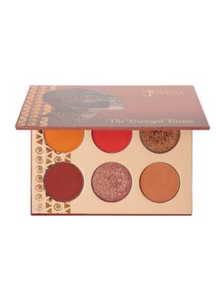 Juvia's Place Golden and Rustic Eyeshadow Palette Professional Eye Makeup Pigmented Eyeshadow Palette Makeup Palette for Eye Color & Shine Pressed Eyeshadow Cosmetics Shades of 6  - Image 2