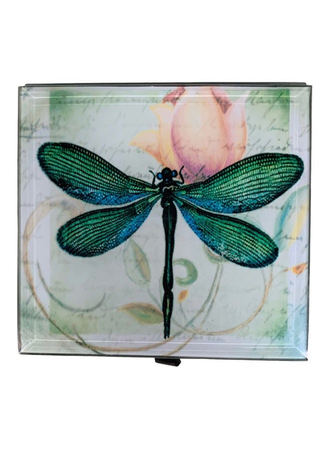 Value Arts Green Dragonfly Glass Jewelry Keepsake Box - Image 2