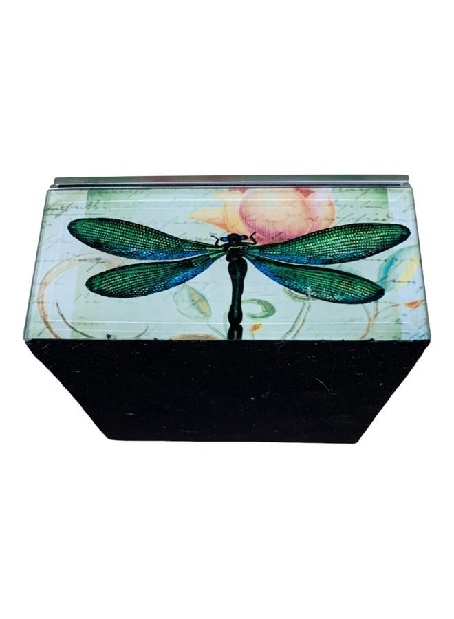Value Arts Green Dragonfly Glass Jewelry Keepsake Box - Image 5