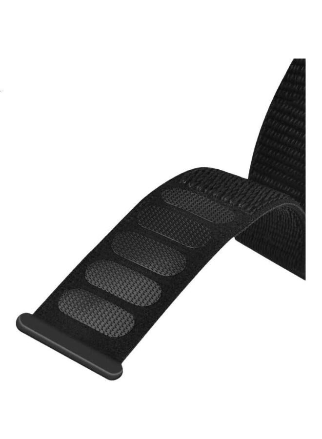 Freeson Nylon Fabric Watch Band For Samsung Galaxy Watch 7/6/5/5 Pro/4/3/classic/active/gear, Breathable Replacement Wrist Strap 20mm Black - Image 3
