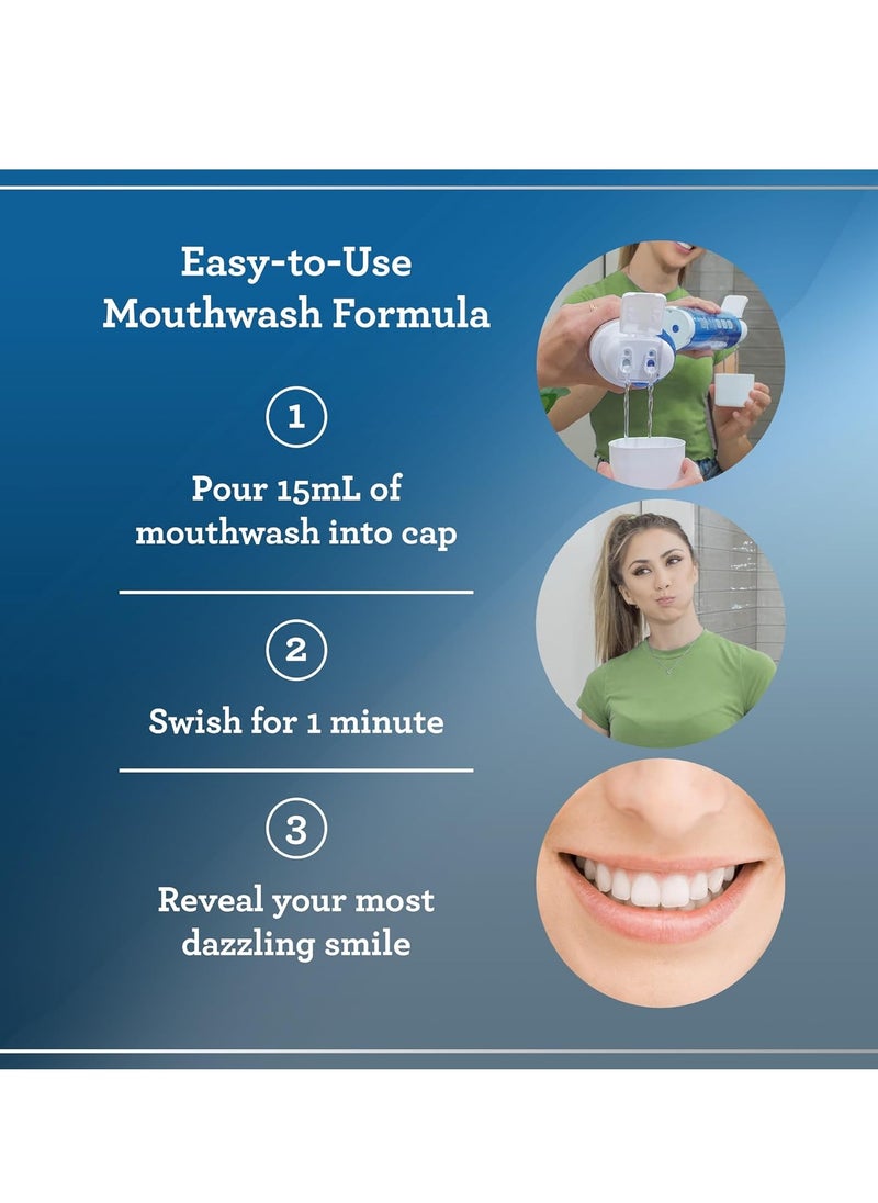 GuruNanda - GuruNanda Teeth Whitening Dual Barrel Oxyburst Mouthwash - Alcohol & Fluoride Free, Hydrogen Peroxide to Promote Whiter Teeth - Wild Mint - 20 Fl Oz - Image 1