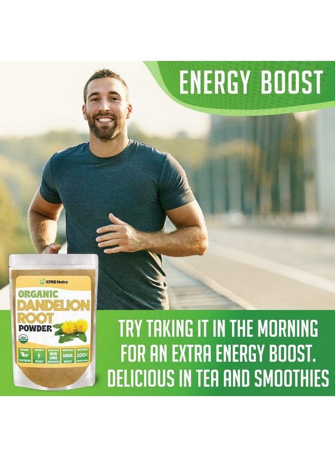 XPRS Nutra Organic Dandelion Root Powder - Vegan Friendly Antioxidant Power for Liver Support - Dandelion Root for Tea and Beverages - Immune Boosting Dandelion Powder (4 Ounce) - Image 4