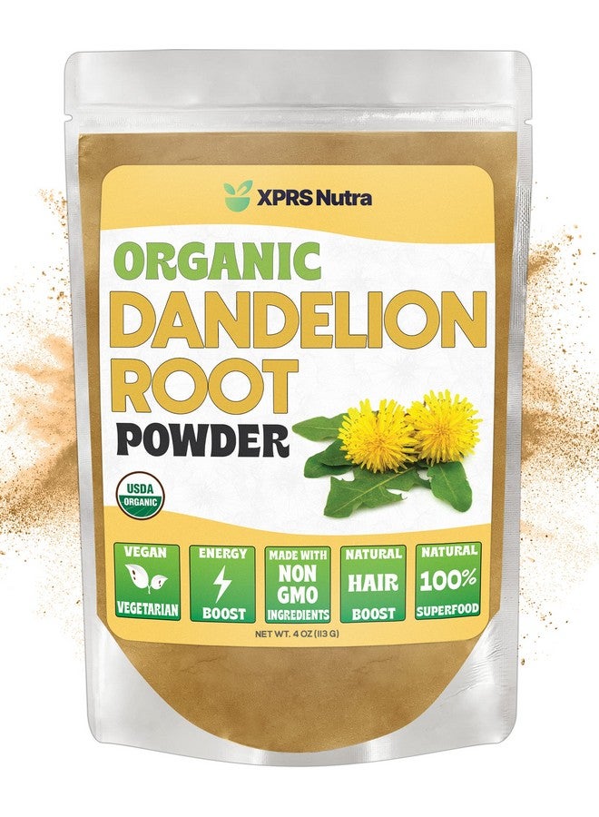 XPRS Nutra Organic Dandelion Root Powder - Vegan Friendly Antioxidant Power for Liver Support - Dandelion Root for Tea and Beverages - Immune Boosting Dandelion Powder (4 Ounce) - Image 1