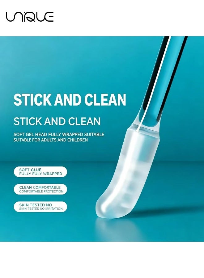 Unique 2 Box Sticky Ear Cleaning Stick, Reusable Ear Cleaning Tools with Soft Rubber Head, Gentle Adhesive Ear Pick for Ear Wax Cleaning, Adhesive Ear Cleaning Sticks for All Ages (48PCS/2 Sizes) - Image 4