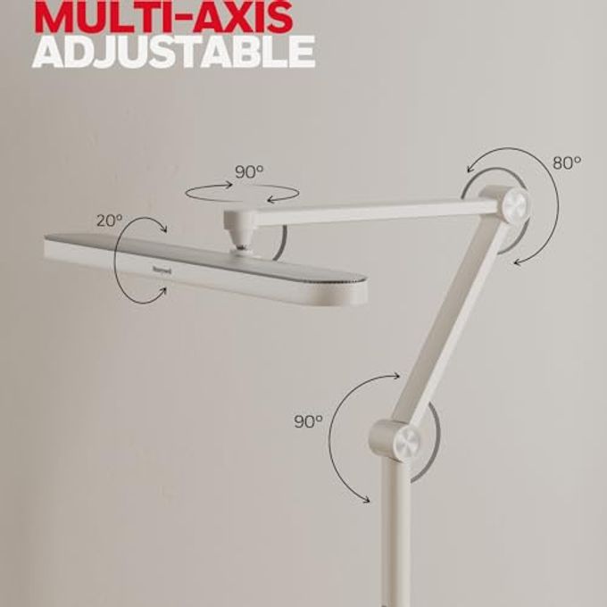 Honeywell Led Floor Lamp Mordern 05D01 Sunturalux Dimmable Floor Lamp For Living Room Standing Lamp, Eye-Caring Standing Light For Home Office Bedroom White - Image 3