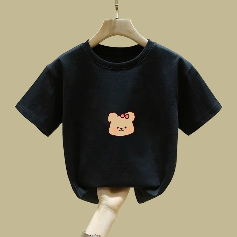 2017# Girls' T-Shirt Summer Children'S Wear Children'S Cotton Casual Top Girls' Summer Wear Tide - Image 5