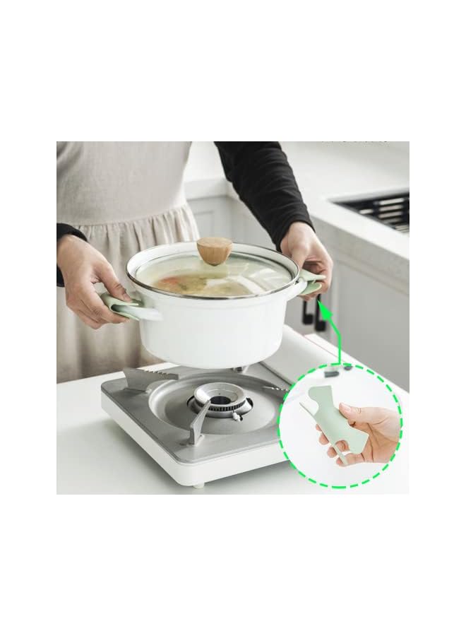 The Bros Coasters for Drinks 12PCS Silicone Coasters for Drinks, Washable Heat Resistant Durable Non-Slip Coasters for Table Top Protection for Coffee Table Wooden Table Kitchen bar。  - Image 4