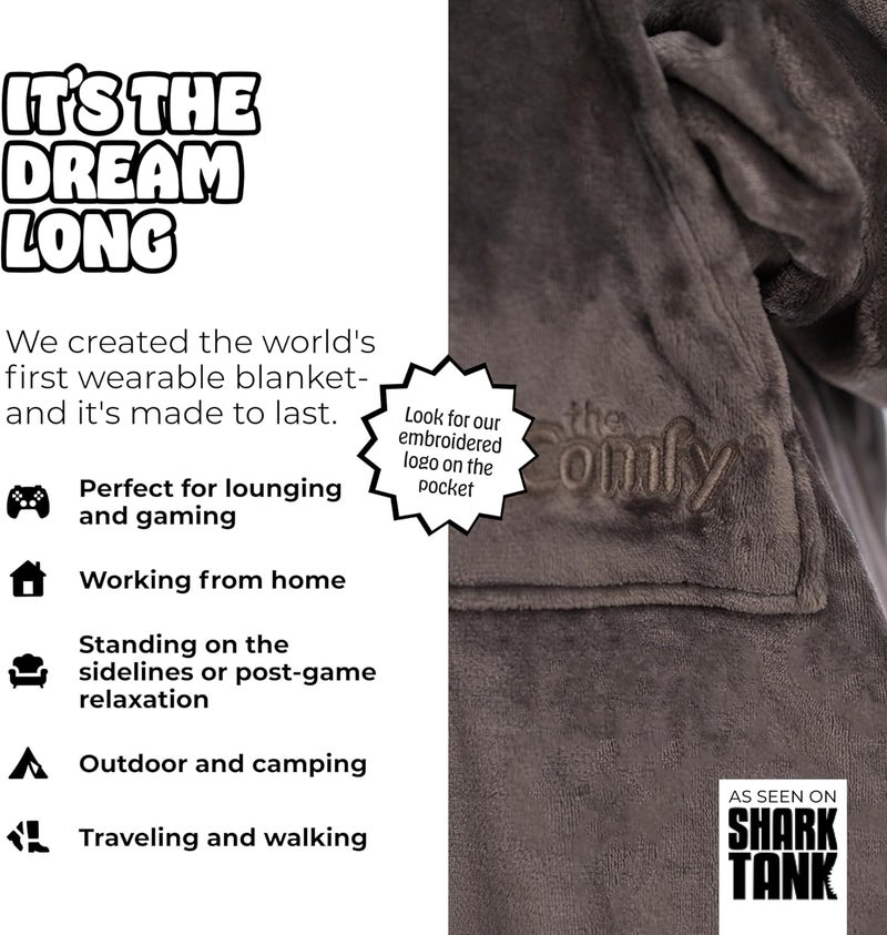 THECOMFY Dream | Oversized Light Microfiber Wearable Blanket, Seen on Shark Tank, One Size Fits All - Image 2