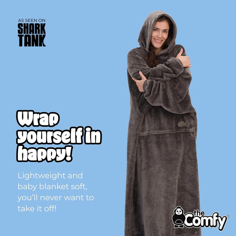 THECOMFY Dream | Oversized Light Microfiber Wearable Blanket, Seen on Shark Tank, One Size Fits All - Image 3
