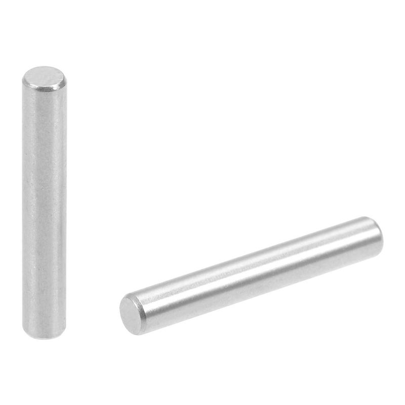 uxcell 50Pcs 3mm x 20mm Dowel Pin 304 Stainless Steel Shelf Pegs Support Shelves Silver Tone