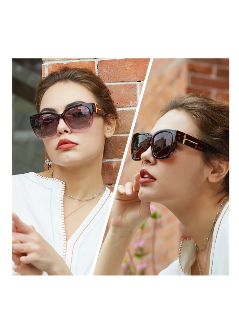 SYOSI Polarized Sunglasses Over Glasses, for Women Fit Over Glasses Sunglasses Square Sunglasses Trendy Fitover Sun Shades UV Protection Lightweight - Image 3