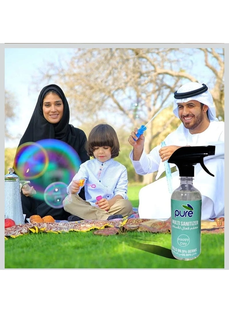 بيور معقم متعدد الاستخدامات بيور، 500 مل، معتمد من بلدية دبي بكفاءة 99.999% - لجميع الأسطح - Image 3