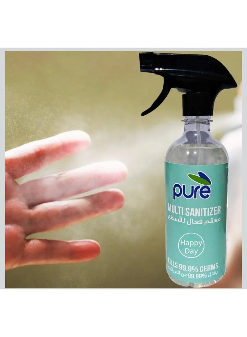 بيور معقم متعدد الاستخدامات بيور، 500 مل، معتمد من بلدية دبي بكفاءة 99.999% - لجميع الأسطح - Image 4