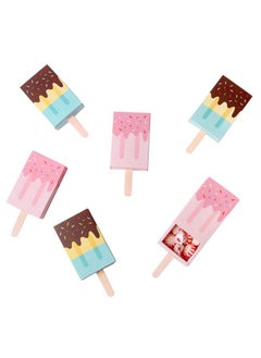 3D Popsicle Box Design- Gift Boxes Funny Paper Candy Box, Party Decoration- Diy Lovely Party Favor& Mini Goody Boxes, 12 Pcs In Package, 2 Colors(Pink And Blue)