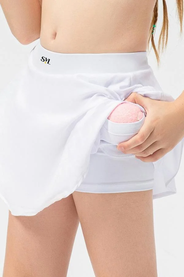 Svl Chloe Kids Padel & Tennis Skirt with Built-in Shorts