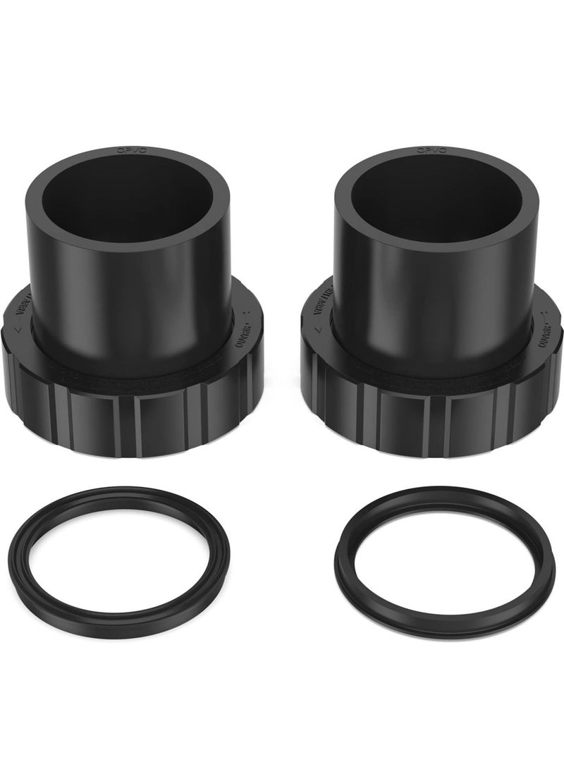 Excefore Pump Union Connection Kit, Compatible with Hayward Tristar, Northstar, EcoStar Pumps, SwimClear Cartridge Filter & Universal H-Series Low Nox Heater(2PCS)  - Image 1