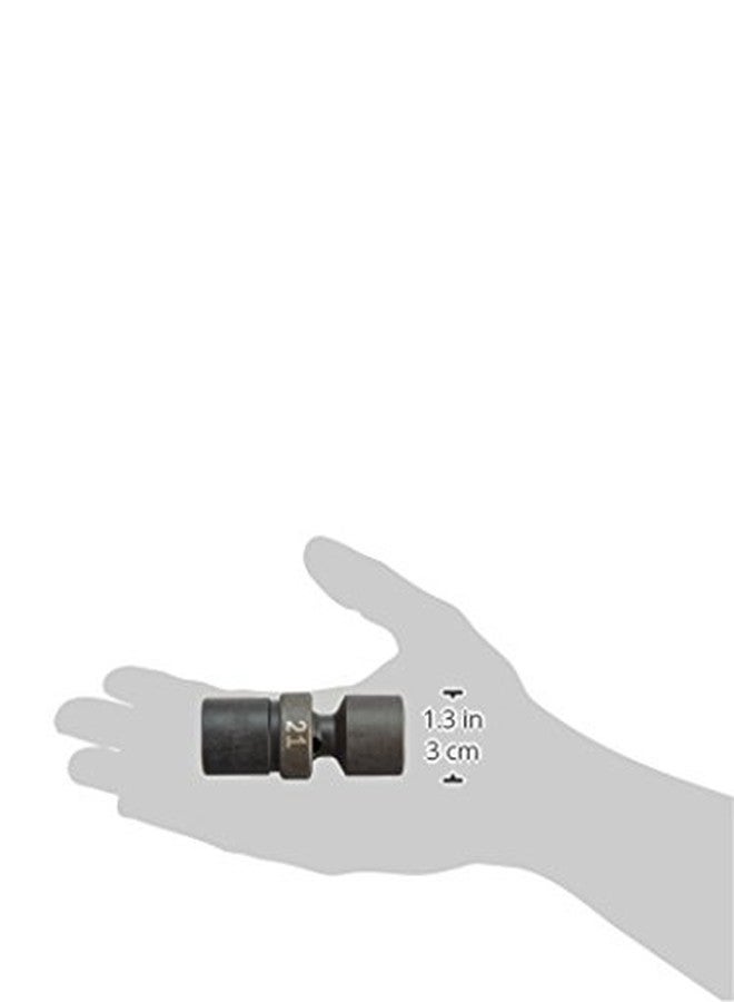 SK Tools USA 1/2" Drive, 21MM, 6 Point, Standard Swivel Impact Socket | 34371 - Image 3
