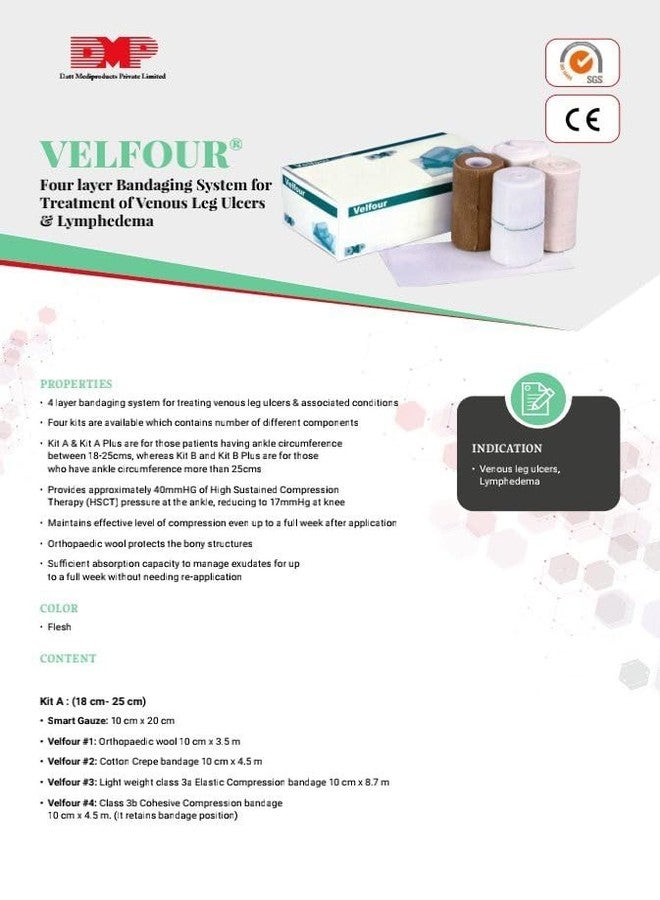 GUDYB VELLFOUR Four Layer Compression Bandage Kit A, VELLFOUR KIT A - Image 5