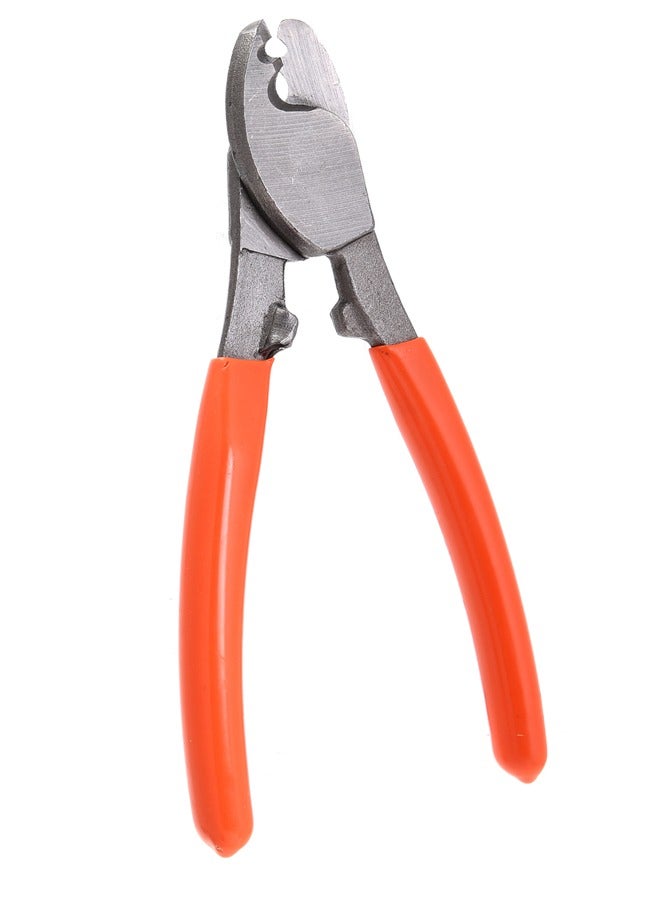 LAWAZIM Cable Cutters -6inch Orange- Dual-Jaw Cable Cutter Heavy-Duty Plier with Sharp Blades for Large Cables and Precision Stripping Notch for Small Wires, Ideal for Copper Wire Communications Cable - Image 1