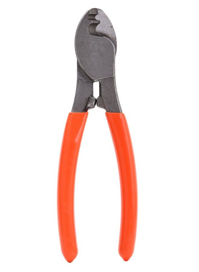 LAWAZIM Cable Cutters -6inch Orange- Dual-Jaw Cable Cutter Heavy-Duty Plier with Sharp Blades for Large Cables and Precision Stripping Notch for Small Wires, Ideal for Copper Wire Communications Cable - Image 4