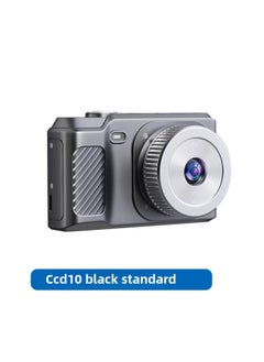 Generic Student Retro Card Camera 1080P HD SLR Single Shot Digital Camera Transfer To Mobile Phone-Body Color:Ccd10 Black Standard  - Image 1