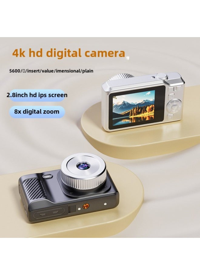 Generic - Student Retro Card Camera 1080P HD SLR Single Shot Digital Camera Transfer To Mobile Phone-Body Color:Ccd10 Black Standard - Image 1