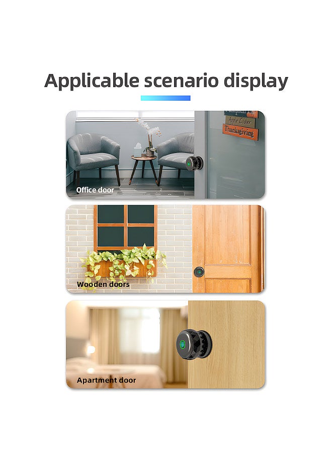 Generic 3 in 1 Smart Fingerprint Door Knob  - Keyless Entry Smart Door Lock with App Control + 2 Keys + Finger Print Aluminum Alloy Biometric Door Knob  - Image 2