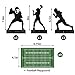 BBTO 9 Pieces Football Table Centerpiece Party Decorations Football Player Silhouette Centerpieces 8 Inches and 3 Styles - Image 4