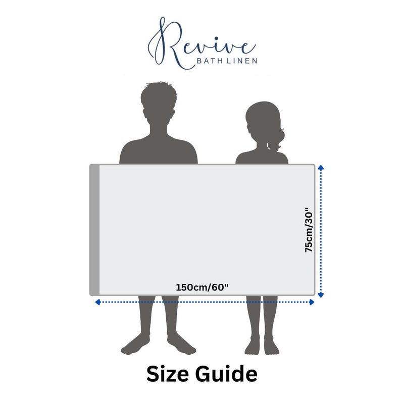 LABHAM - 500GSM Pure Cotton Bath Towel (75cm x 150cm) for Men & Women, Super Soft & Absorbant 2Pc - Grey - Image 5