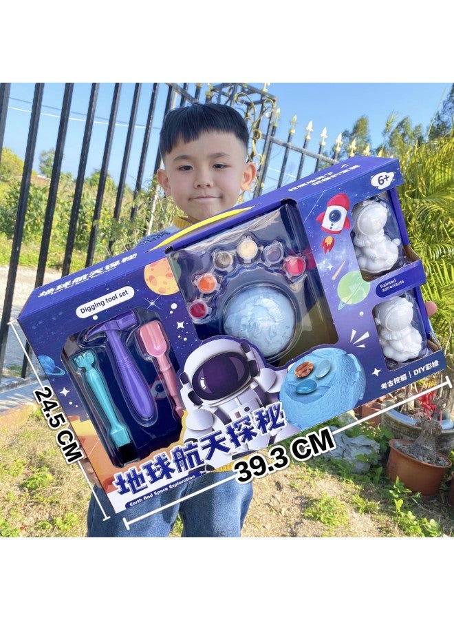 Children's Science And Education Archaeology Excavation Toys Popular Science Exploration Planet Gem Dinosaur Fossil Treasure Agency Renewal Gifts-Color:2052 Explore Jurassic Archaeology - Image 2