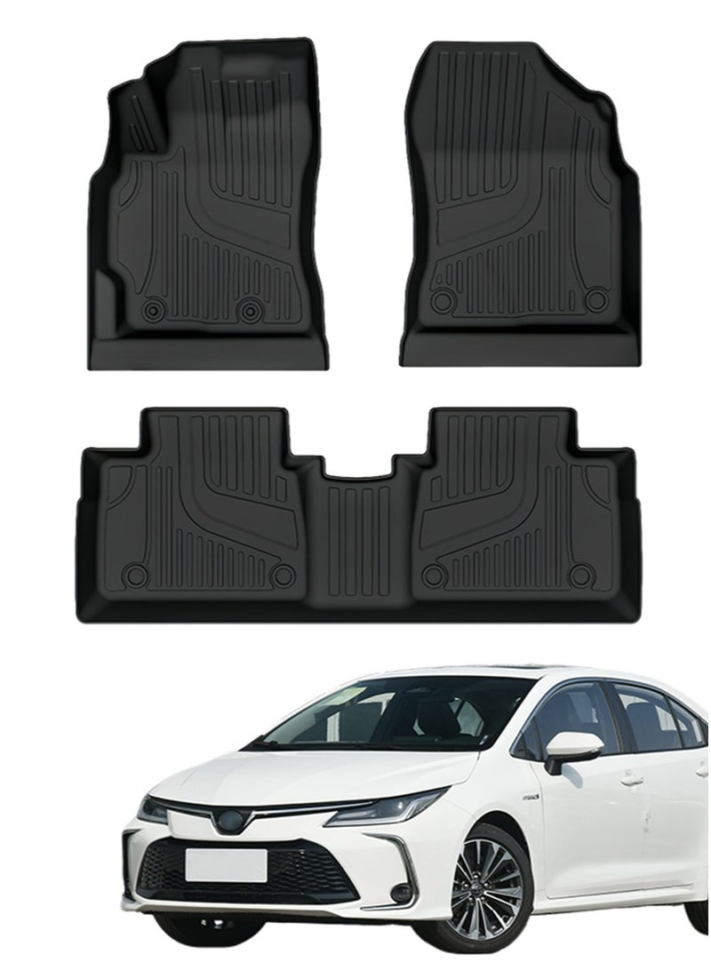 TOYOTA Car floor mat, suitable for Toyota Corolla gasoline car, 2019-2025 model, material: TPE wear-resistant, waterproof, easy to clean, high-end. - Image 1