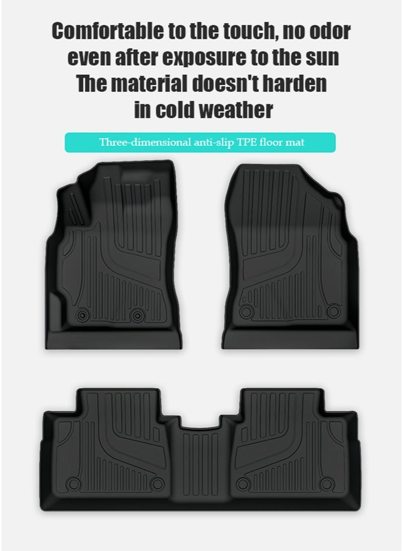 TOYOTA Car floor mat, suitable for Toyota Corolla gasoline car, 2019-2025 model, material: TPE wear-resistant, waterproof, easy to clean, high-end. - Image 4