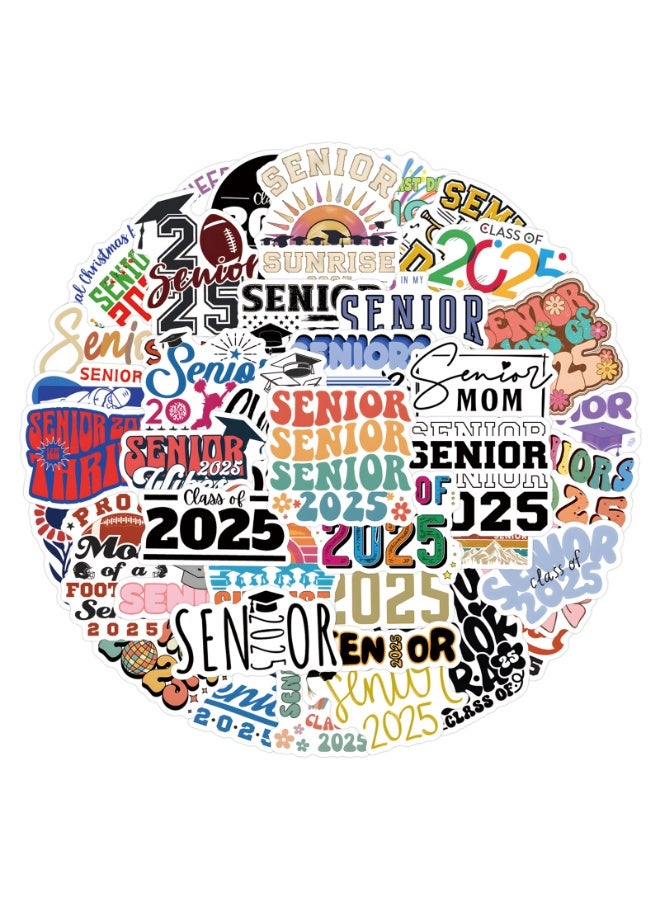 NIBEMINENT 55 Pcs Senior Deco Kit Waterproof Stickers, High Definition Printing Bright Colors, Suitable for Laptop Skateboard Luggage Water Bottle Guitar DIY - Image 1