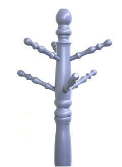 AFT Wood Coat Rack Freestanding, Entryway, Coat Stand with 9 Hooks & Stable Tri-Legged Base, Rubber Wood Coat Tree Hall Tree Coat Hanger for Home Office Hall Entryway, Used in The Bedroom Living Room Office to Hang Clothes, Hats, Bags (Gray) Arfan  - Image 4