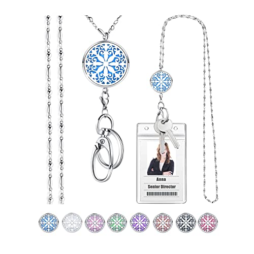 SAM & LORI Retractable Lanyards for Id Badges Keys Women Cute Employee Teacher Appreciation Gifts Badge Holder Reel Lanyard 3b-Nonretractable-Mandala - Image 1