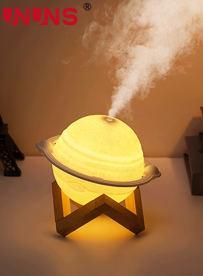 UNUNS Humidifiers For Bedroom,Jupiter Planet Lamp Humidifier,Cool Mist Humidifiers,USB LED Light Humidifiers With Stand,Aromatherapy Diffuser Nursery Night Light For Kids Baby Friend Birthday Room Decor  - Image 1