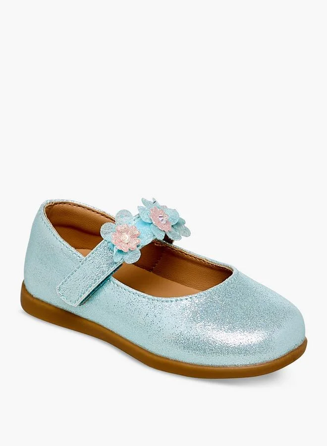 Barefeet Girls Hook And Loop Mary Jane Shoes