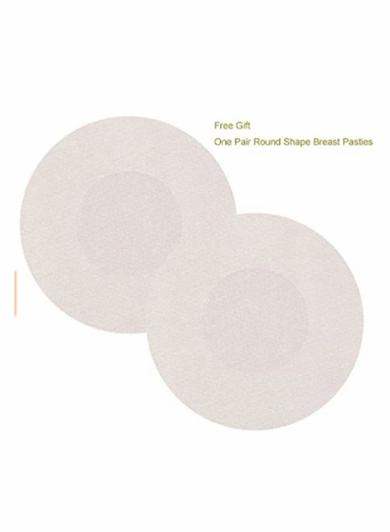 Y&D Breast Nipple Covers Flower Shape, 20 Pairs Bra Plum Shaped Disposable Satin Pasties Self-Adhesive Petals Pad Pasties, Adhesive - Image 5
