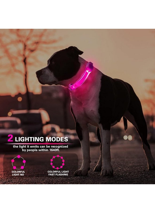 Fashion&cool - 2 Pack LED Light for Dog Leash Harness, Light Up Dog Collar with Nylon Stickers, Waterproof Glow Light Easy to Attach to Collar Leash and Harness, Safety LED Light Up Band for Dogs at Night Walking - Image 1